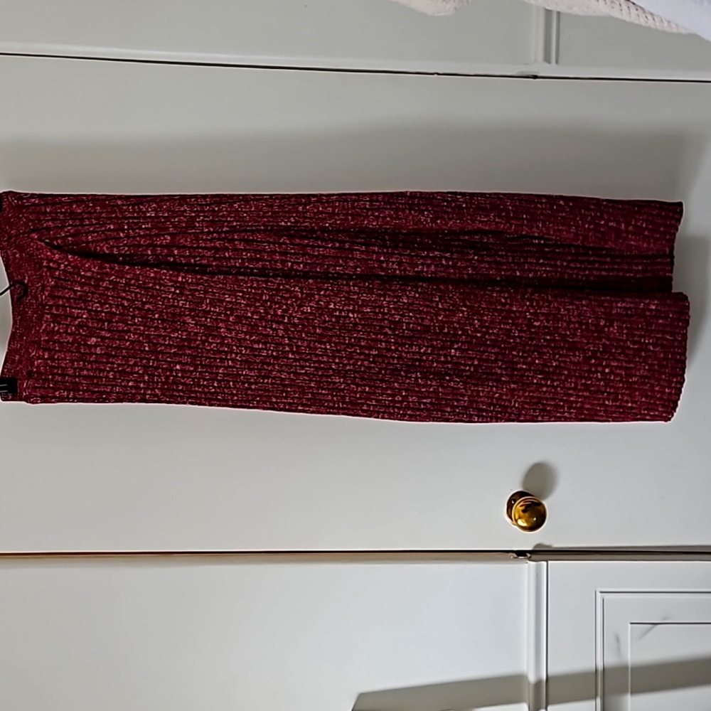 Free People Sweater Skirt, Marled Red. Sm